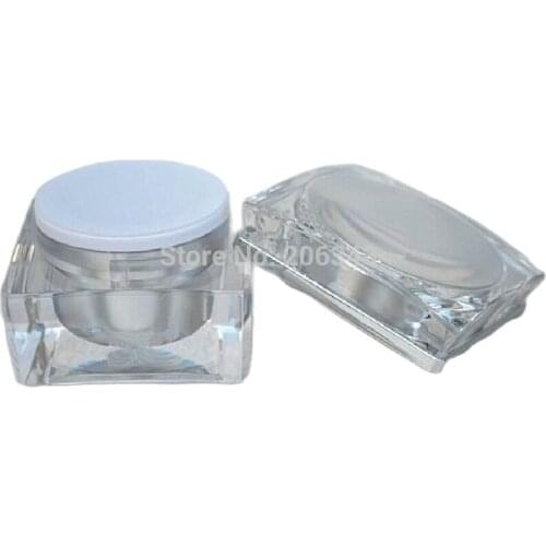 New arrival 30g silver patels shape acrylic cream bottle,eyecream jar,Cosmetic Jar,Cosmetic Packaging