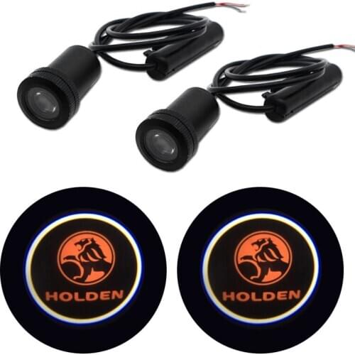 2PCS For Holden Emblem Car Logo LED Door Light Universal Ghost Shadow welcome Laser Courtesy Slide Projector logo light
