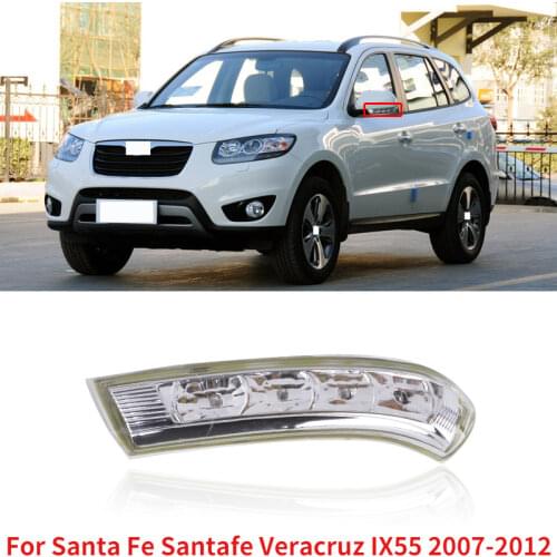 CAPQX For Santa Fe Santafe Veracruz IX55 2007-2012 Rearview Mirror LED Turn Signal Light Side Rear view mirror Indicator Lamp