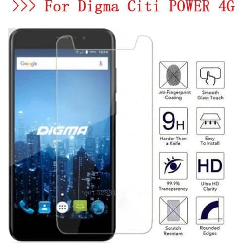 2.5D 0.26mm Ultra Thin Tempered Glass Digma CITI Power 4G Toughened Screen Protector Film Protective Screen Case Universal