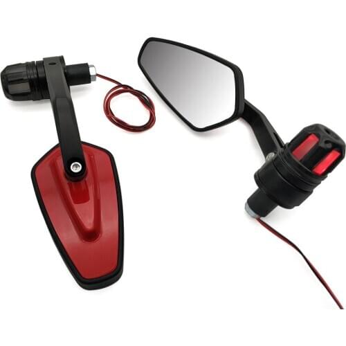 For Kawasaki ZRX1100 ZRX1200 zrx 1200 ZX11 zx 11 ZX1100 Motorcycle retrovisor Mirrors accessories With LED Turn signal Light