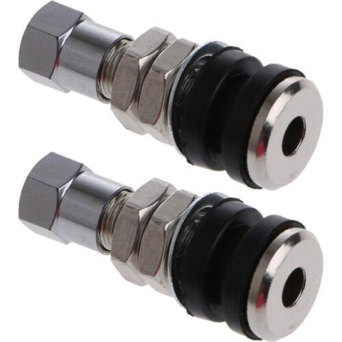 1 Pair Tire Wheel Valve Tubeless No Tube Stem Motorcycle Car Bike ATV Bicycle
