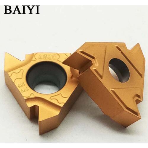 10 PCS 16ER AG60 1020 carbide inserts 16ER AG60 Thread Turning tool cutting tool Lathe Tools cutter CNC tool