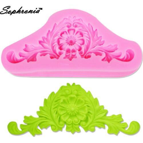 10PCS/set M500 European Relief Silicone Cake Mold Fondant Wedding Cake Decorating Tools 3D Decorative Sugarcraft 10.5*4.9*0.7CM