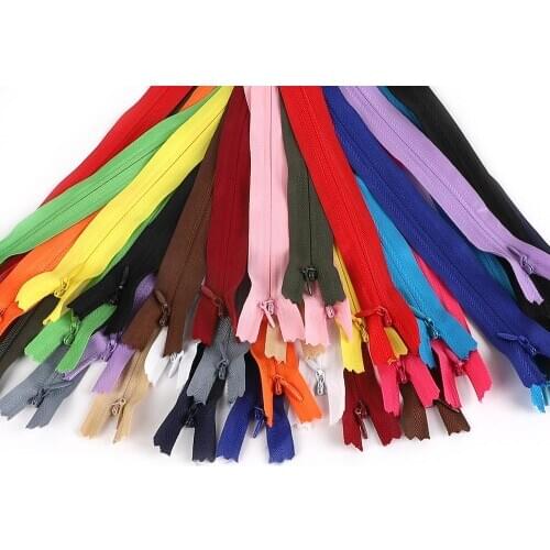 10Pcs/Lot 20cm Length Colorful Open-End Resin Cremallera Sastre Pantalones Ropa Costura DIY Manualidades Accesorios