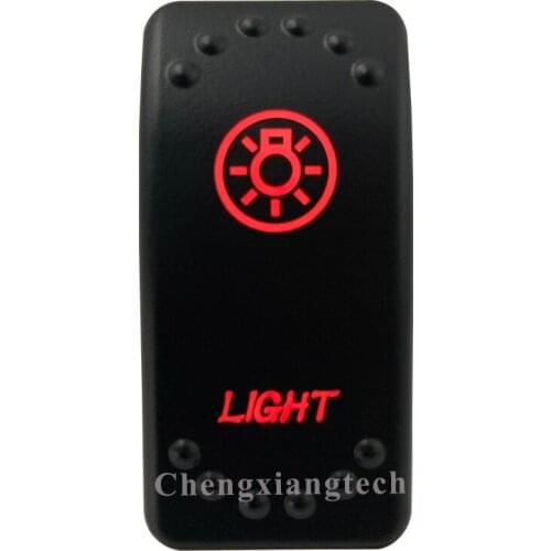 12V 20A / 24V 10A Dual Red Led 5P On Off SPST Rocker Switch Light Waterproof for Car Boat Truck Circuit Breaker