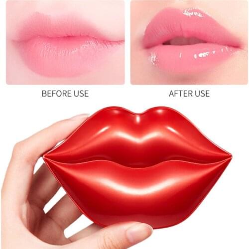 20Pcs Lip Gel Mask Hydrating wrinkle gel patch hydrating lip whitening Collagen Crystal lip mask lips plump gel personal care