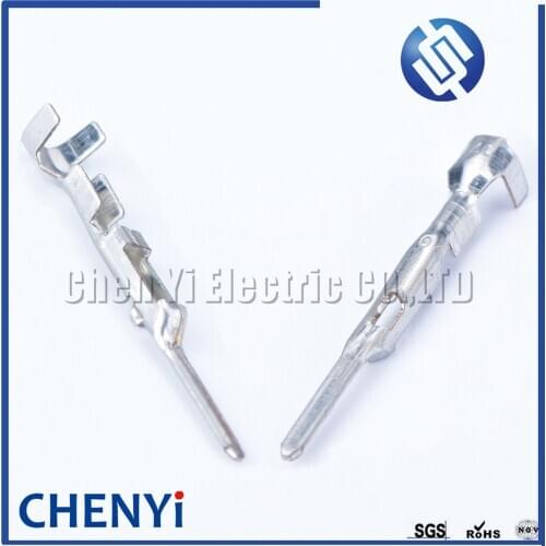 50pcs male auto terminal for elcetric connector, crimp loose pins wiring terminals DJ611-G1.5x0.6A for Delphi 1.5 series