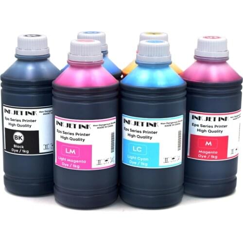6Color*1000ML 277XL Dye Ink for Epson Expression Photo XP-860 XP-850 XP-960 XP-950 XP-970 Printer