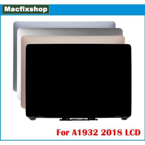 A1932 LCD Screen Assembly New For Macbook Air Retina 13" A1932 Replacement Laptop LCD Display 2018 2019 Grey Silver Gold EMC3184