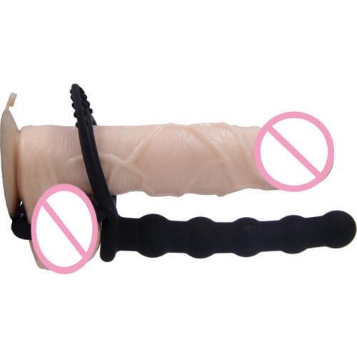 Butt Plug Silicone Male Masturbation Double Penetrator Straps on Dildo Sex Toy Sex Product for Men