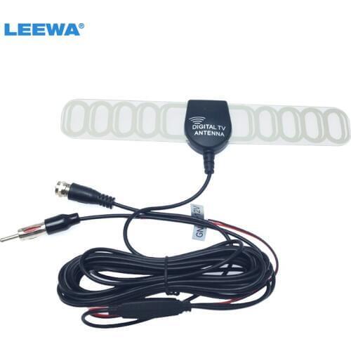 LEEWA Car 2IN1 TV/FM TV Antenna Radio Antenna Amplifier+Booster #CA892