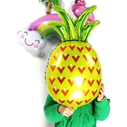 Large Pineapple Aluminum Foil Balloon Kids Birthday Party Decoration Yellow