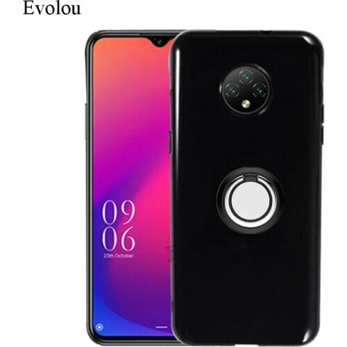 For Doogee X95 X90 Case Cover Metal Ring Holder Magnetic Silicone Phone Cases For Doogee X95 X90 Stand Back Cover