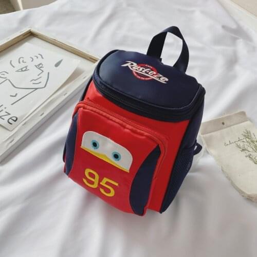 Disney Children Frozen Elsa Car Spiderman Print Backpack Cartoon Children Backpack Nylon Kindergarten Baby School Bag