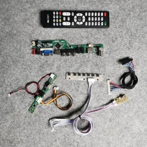 For LM270WF2/LM270WF5/LM270WF6/LM270WF7/LM270WF8 30Pin WLDE 60Hz 1920*1080 LCD display controller board kit VGA+USB+AV LVDS