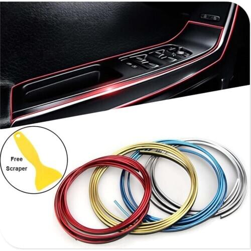 Car Decorative Strip Door Edge line For Mitsubishi ASX Endeavor Expo Galant Grandis Lancer Mirage Montero Peugeot 407
