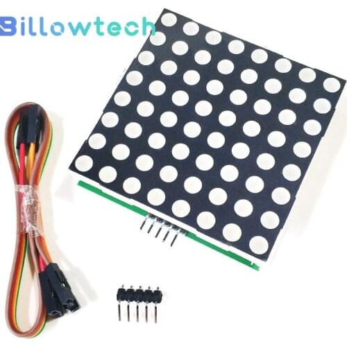 MAX7219 large dot-matrix 2088AS drive display module 60*60mm dot-matrix microcontroller control drive board