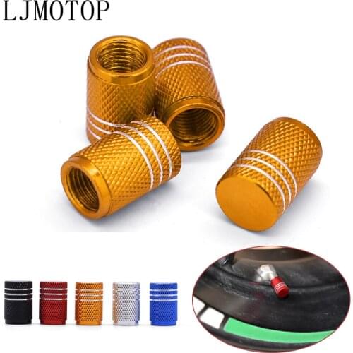Motorcycle Accessorie Wheel Tire Valve Stem Caps CNC Airtight Covers For Yamaha SEROW 225 250 TTR 125 250 600 XT250 TRICKER