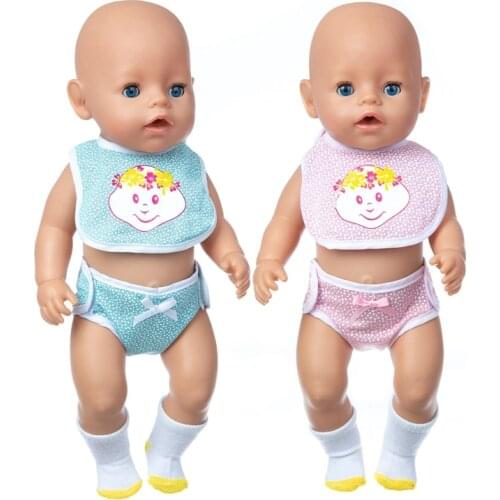 Soft Suit+Socks Doll Clothes Fit 17 inch 43cm Doll Clothes Born Baby Suit For Baby Birthday Festival Gift