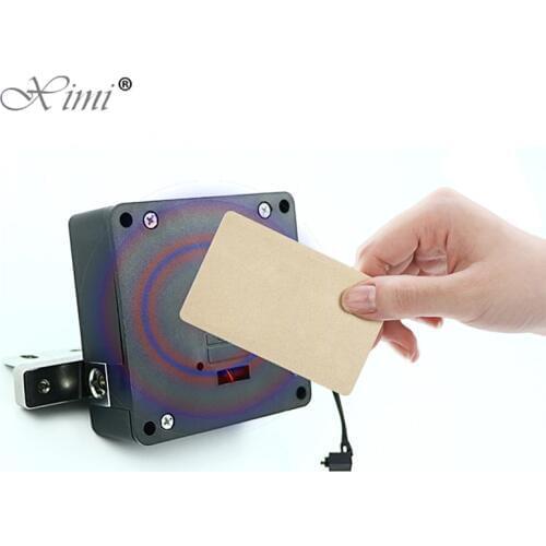 Good Quanity HM-L211 Invisible Hidden Cabinet Drawer Lock Locker 13.56MHZ IC MF Card Cabinet Lock Electric Cabinet Lock
