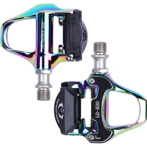 BLOOKE Road Bike Pedal SPD SL Pedal Cleat Self Locking Clip Colorful Non-Slip Clipless for Road Bike Racing Riding Parts