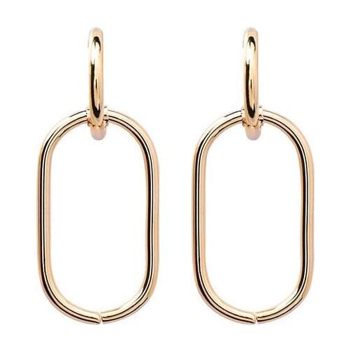 Pendientes Aro Cross Earrings Gold For Women Boho Geometric Metal Simple Fashion Earrings 2021trend New Brincos Jewelry