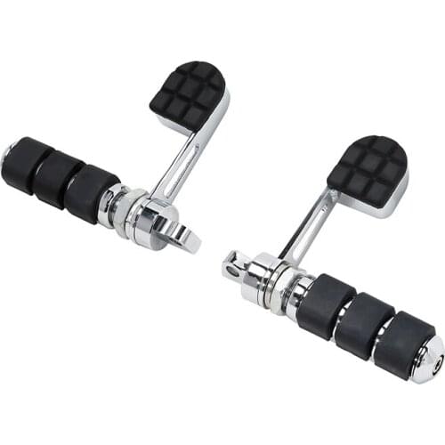 Motorcycle Foot Pegs With Heel Rest For DYNA FXDF FAT BOB FXDC FXDX