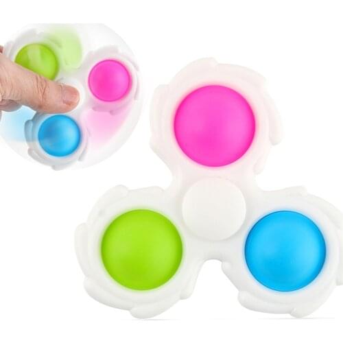 Pop Fidget Spinner Simple Dimple Novelty Finger Spinner Toys Fidget Popit Fidget Spinner Simple Dimple Stress Release Toys