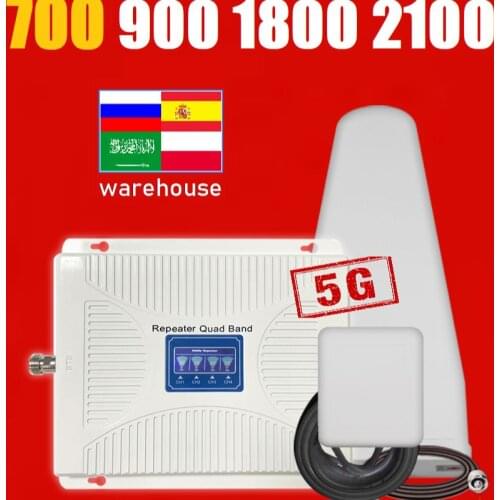 B28 B8 B3 B1 Cellular Amplifier signal Booster Repeater 700 900 1800 2100 MHZ Europe Saudi Arabia Nigeria Australia France Japan