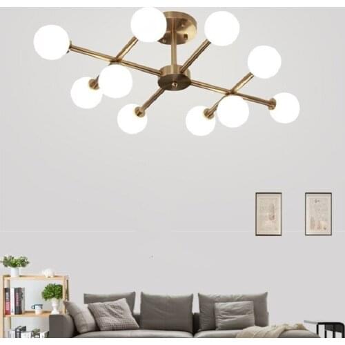 Nordic Magic Bean Ceiling Lights Modern Led Ceiling Lights Art Barss Molecule Bedroom Bar Living Room Ceiling Lighting Fixtures