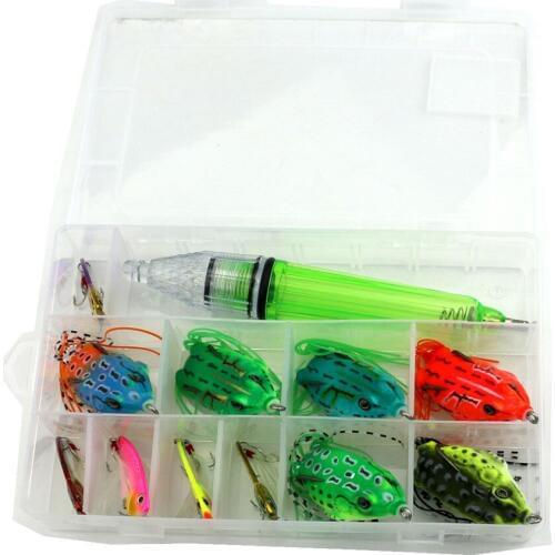 Mixed 12 pcs Lure VIB Hard Bait Fishing Lure With Plastic Box