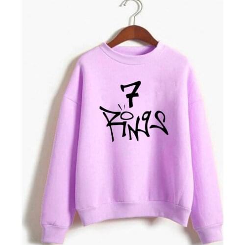 Hoodie Pullover Tops No Tears Left To Cry God Is A Woman Ariana Grande 7 Rings Sweatshirt Women Seven Rings Thank U Next