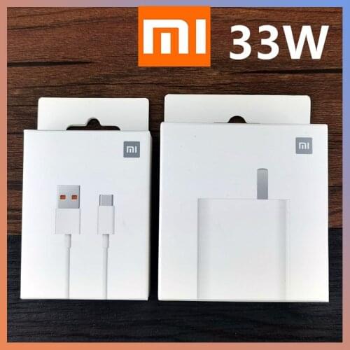 Xiaomi Redmi Note 9 Pro Turbo Charger EU 33W Original QC 4.0 Quick Fast Charge EU Adapter 5A Cable For Mi 10 10T Pro 9 Poco X3