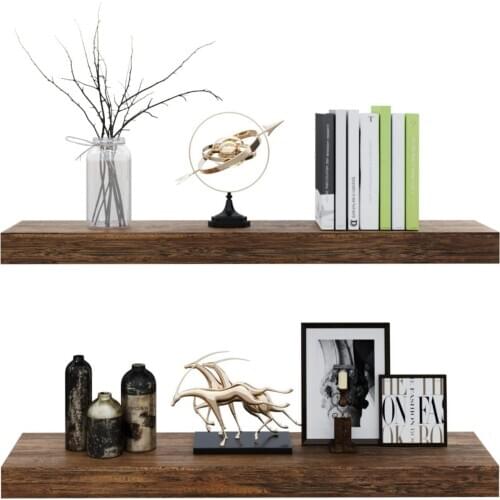 2pcs Storage Rack Wood Board Living Room Craft Decorative Bracket Floating Bathroom Home Shelves Floating Shelf Wood Storage