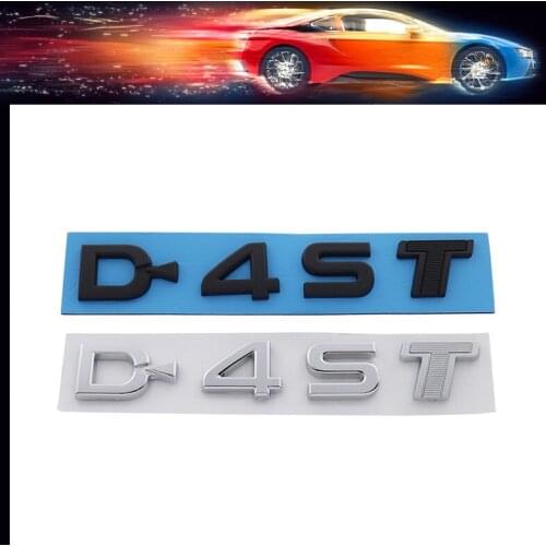 3D Premium D-4ST D4ST car Engine Fender trunk Tail Rear Decal Emblem Badge Sticker for Corolla Camry RAV4 Yaris Highlander Hiace