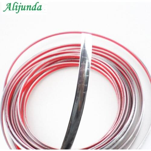 15 m car chrome decorative mold tape car DIY protection sticker FOR Citroen Peugeot 206 207 208 301 307 308 407 2008 3008 4008