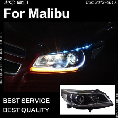 Car Styling Head Lamp for Chevrolet Malibu Headlights 2012-2016 Malibu LED Headlight DRL Hid Bi Xenon Auto Accessories