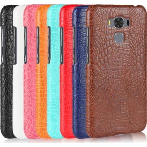 For Asus Zenfone 3 Max ZC553KL 5.5" Case Crocodile Style Hard PC with PU Leather Back Cover Case for Asus Zenfone 3 Max ZC553KL