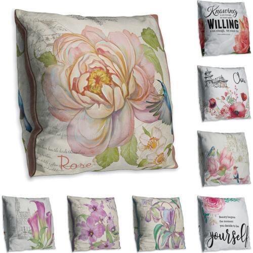 Cute Double Side Print Cushion Cover Polyester Decorative for Sofa Seat Soft Throw Pillow Case Cover 45x45cm Home Decor