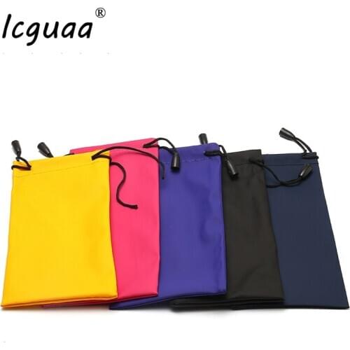 15pcs Soft Cloth Glasses Storage Bag Sunglasses Case Waterproof Dustproof Eyeglasses Pouch Mobile Phone Packaging Drawing Pocket