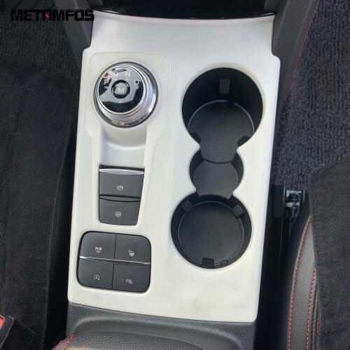 For Ford Kuga Escape 2020 2021 Carbon Fiber Gear Shift Box Cover Trim Molding Decoration Frame Interior Accessories Car Styling