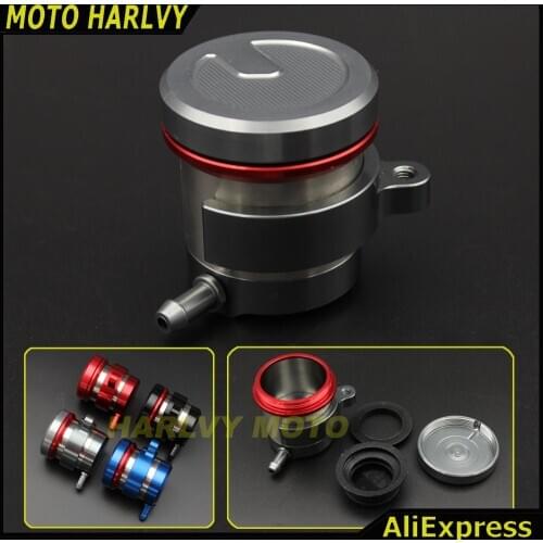CNC Aluminum Motorcycle Clutch Brake Pump Fluid Tanks Oil Cup Universal