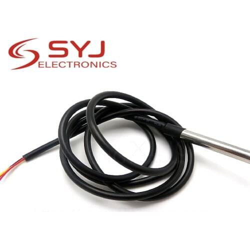 1pcs/lot DS1820 Stainless steel package Waterproof DS18B20 temperature probe temperature sensor 18B20 For Arduino