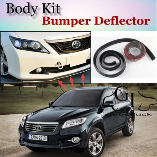 For TOYOTA RAV4 RAV-4 RAV 4 Vanguard Bumper Lip / Front Spoiler Deflector For Car View Tuning / TOPGEAR Body Kit / Strip Skirt