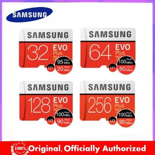 Original SAMSUNG EVO Plus Memory Card 64GB 128GB 32GB 256GB 512GB Micro SD card Class10 TF Card C10