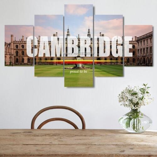 New Arrival HD Printed Canvas Painting Unframed 5 PCS Nice England City Landscape Modern Wall Art Picture for Living Room