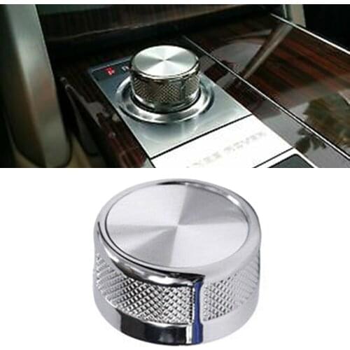 Car Knob Cover Aluminum Alloy Rotary Gear Shift Knob Cover Chrome For Land Rover Range Rover L405 2013-2016 2021 New