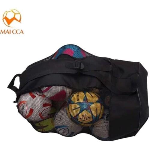 MAICCA Football Ball Bag Basketball Training Carrying Mesh Volleyball Holder Soccer Capacity 25pcs High Toughness