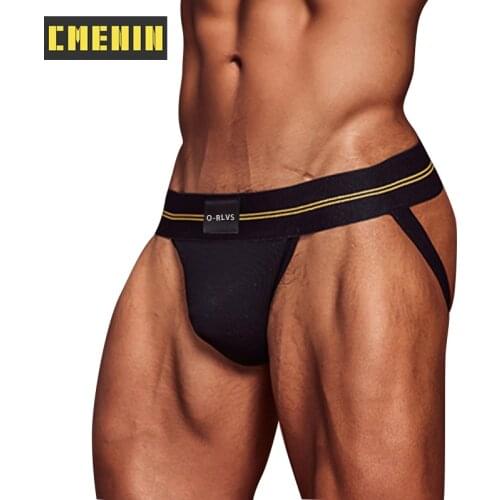 CMENIN Breathable Modal Gay Men Sexy Underwear Thong Men Jockstrap Free Shipping Mens Thongs And G Strings Mens lingerie OR6108